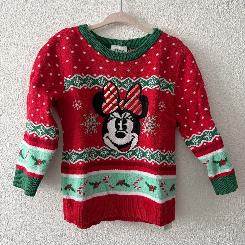 Disney Baby Minnie Mouse Christmas Sweater 18/24m